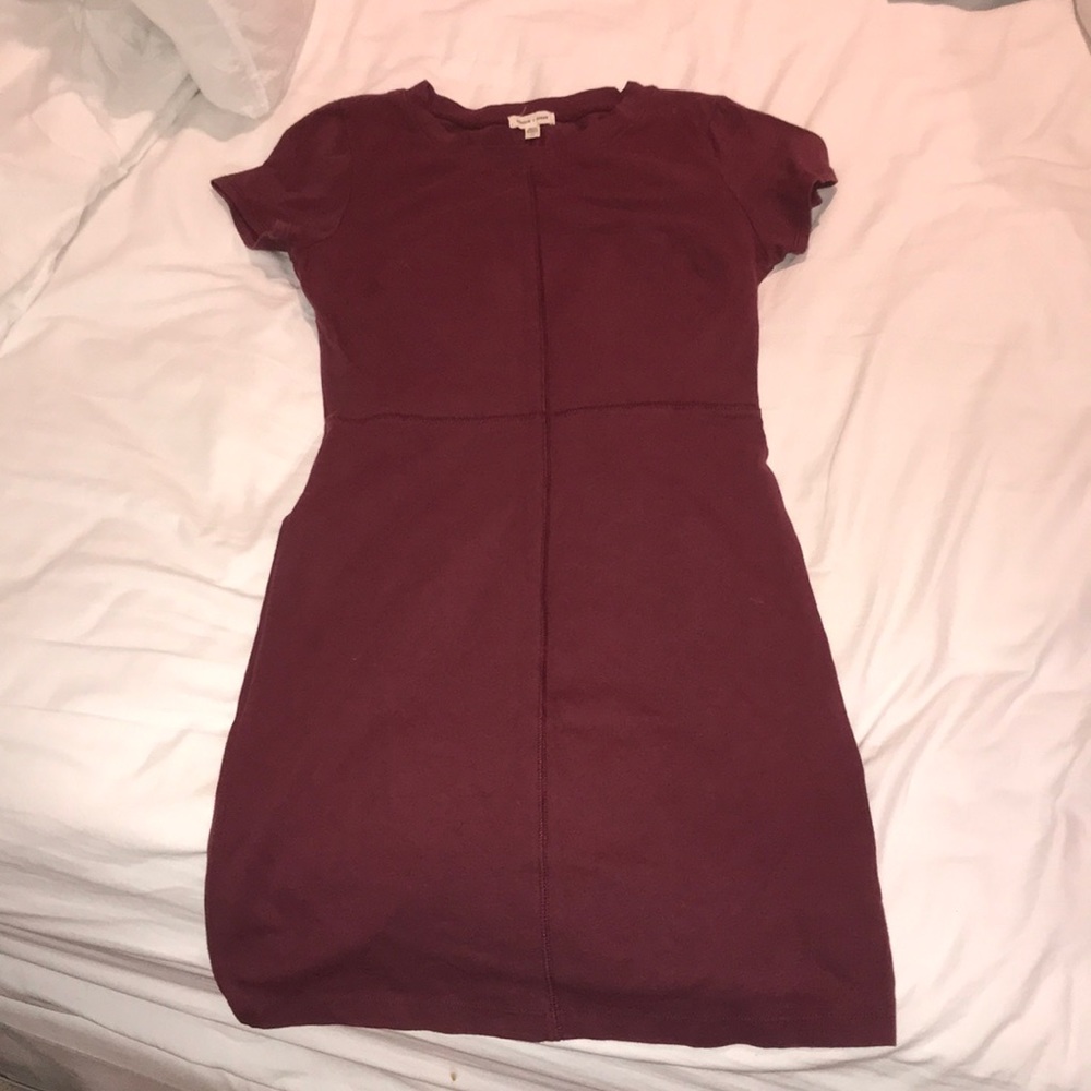 Maroon urban outfitters tight dress